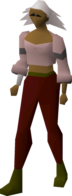 Villager armband (pink) equipped female.png