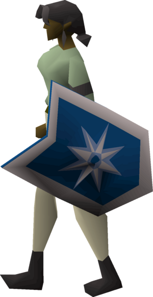 Adamant kiteshield (Asgarnia) equipped female.png