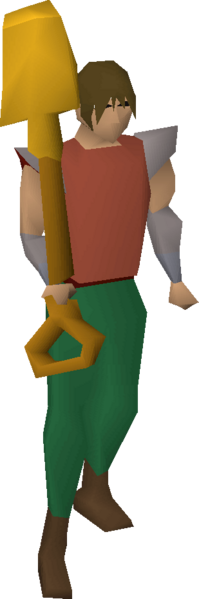 File:Gilded spade equipped.png