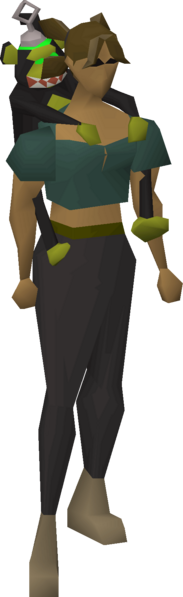File:Maniacal monkey (item) equipped female.png