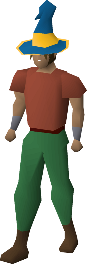 Blue wizard hat (g) equipped male.png