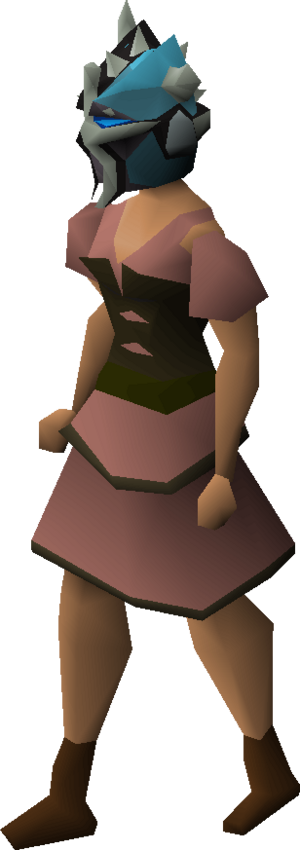 Turquoise slayer helmet equipped female.png