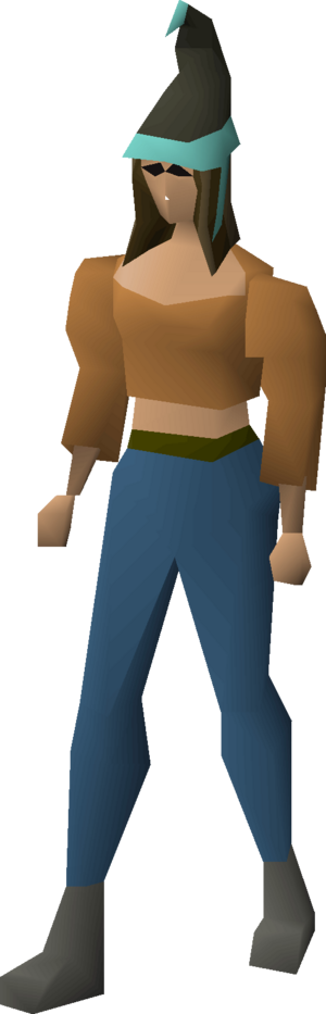 Mystic hat (dusk) equipped female.png