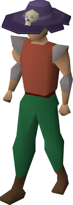 Bounty hunter hat (tier 1) equipped.png