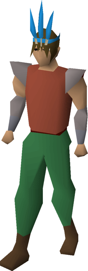 Chompy bird hat (ogre bowmaster) equipped.png