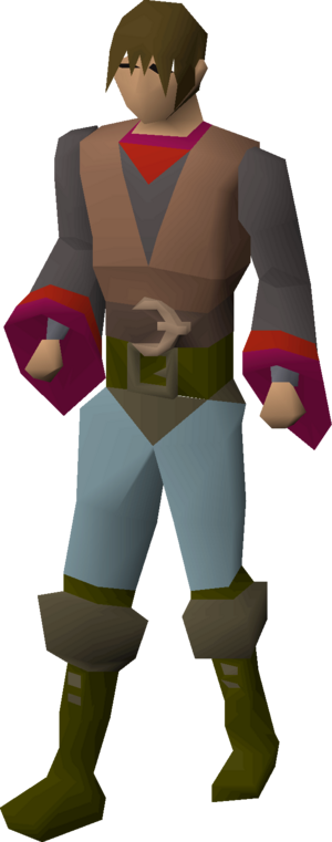 Robe top of the eye (red) equipped male.png