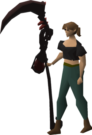Corrupted scythe of vitur equipped female.png