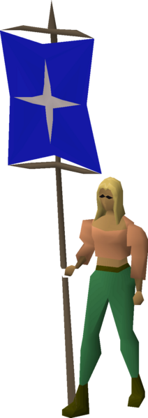 File:Banner (Saradomin) equipped female.png