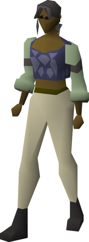 Blue d'hide body equipped female.png