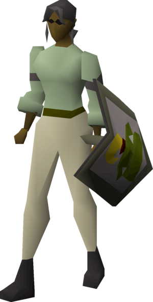 Rune kiteshield (Jogre) equipped female.png