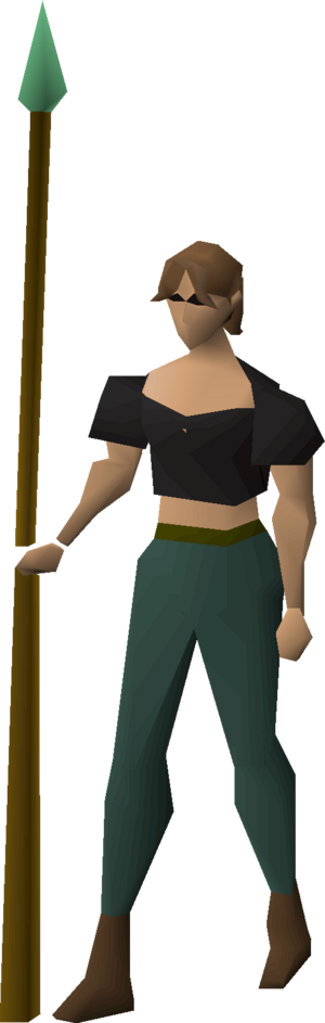 Mithril spear(kp) equipped female.png