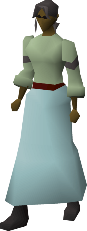 Turquoise robe bottoms equipped female.png