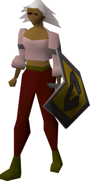 Rune kiteshield (Varrock) equipped female.png