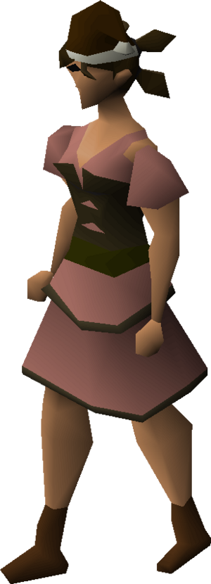 Bronze santa hat equipped female.png