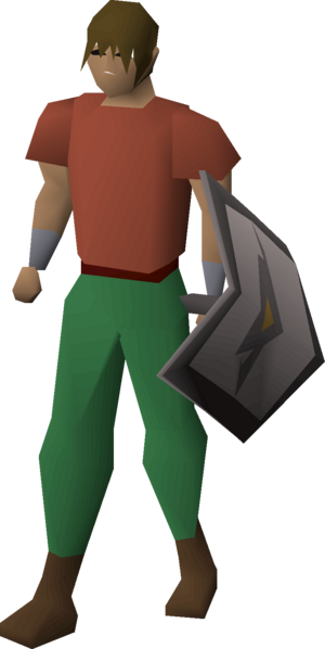 Rune kiteshield (Dorgeshuun) equipped male.png