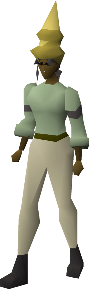 Ochre snelm (pointed) equipped female.png
