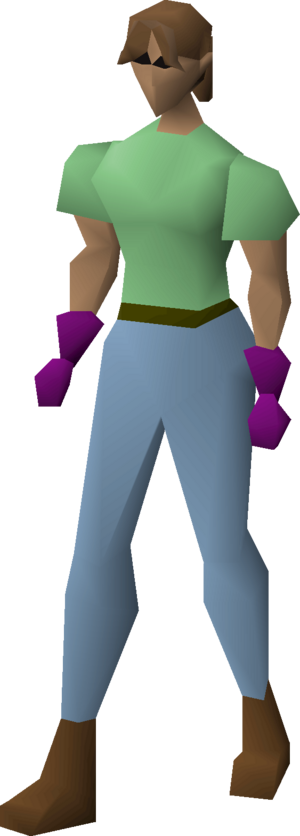 Purple gloves equipped female.png
