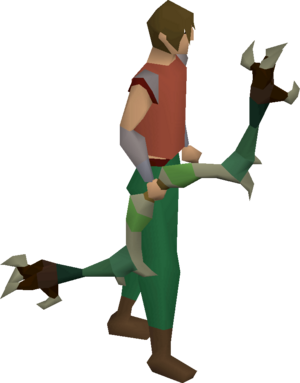 Dark bow (green) equipped.png
