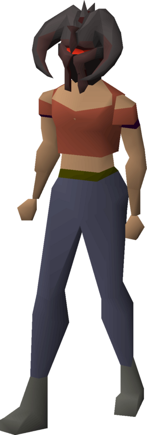Tzkal slayer helmet (i) equipped female.png