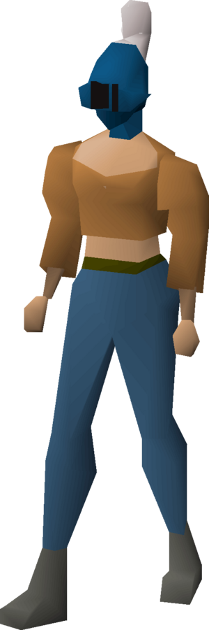 Steel heraldic helm (Saradomin) equipped female.png