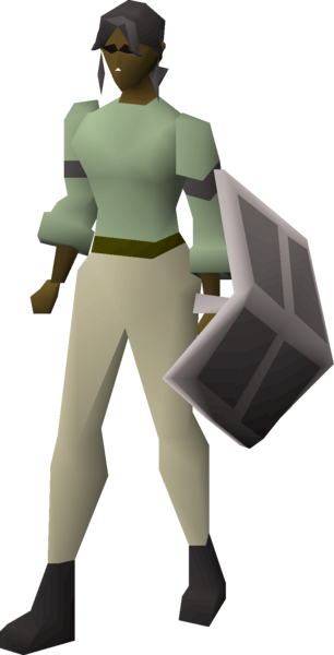 File:Steel kiteshield (t) equipped female.png