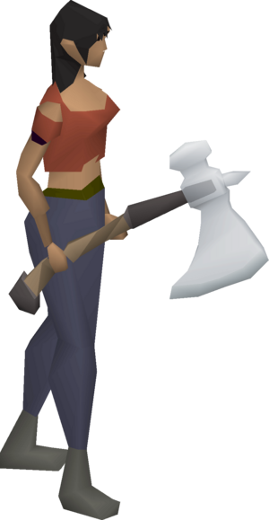 Crystal axe (inactive) equipped female.png