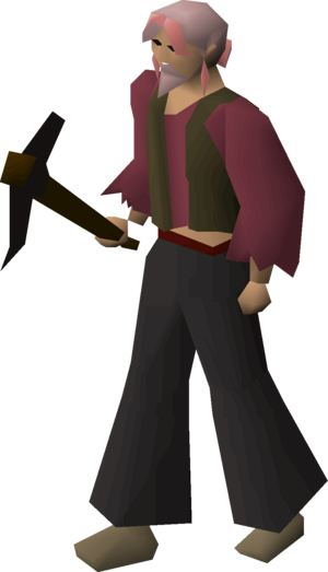 Broken pickaxe (black) equipped.png