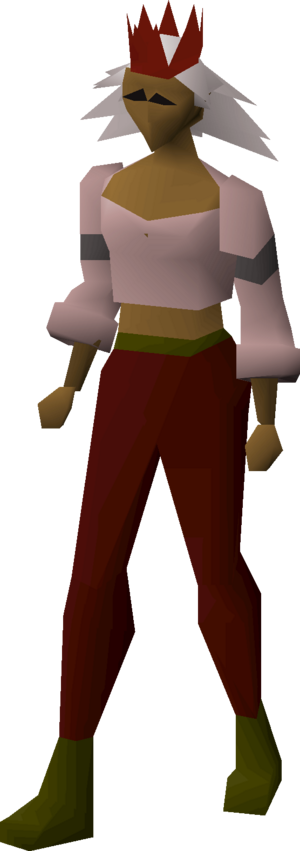 Red partyhat equipped female.png
