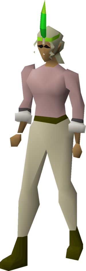 Chompy bird hat (bowman) equipped female.png