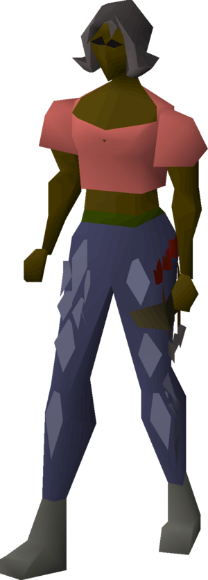 Blue d'hide chaps equipped female.png