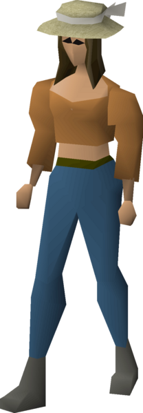 File:Farmer's strawhat (female) equipped female.png