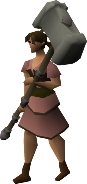 File:Granite maul equipped female.png