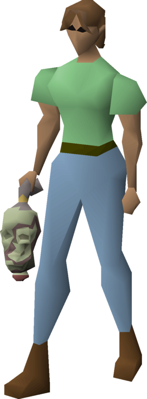 Zombie head (Treasure Trails) equipped female.png