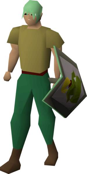Steel kiteshield (Jogre light green) equipped male.png