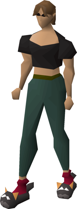 Bob the cat slippers equipped female.png