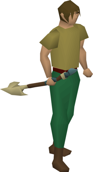 Dragon harpoon (or) (brown) equipped male.png