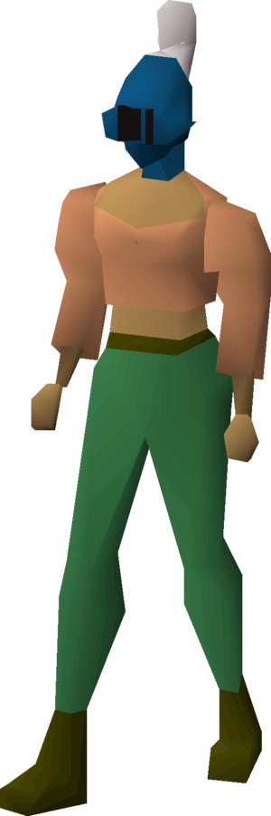 Adamant heraldic helm (Saradomin) equipped female.png
