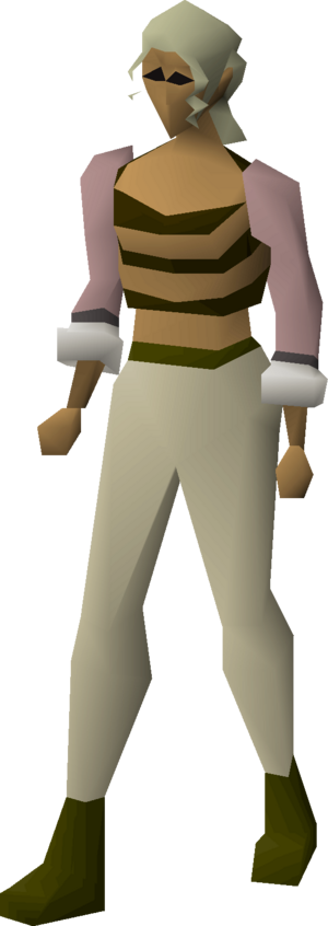 Stripy pirate shirt (brown) equipped female.png