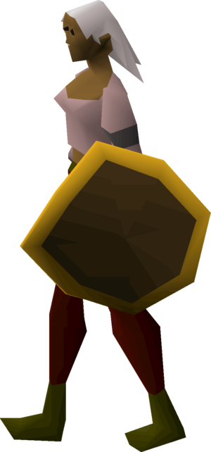 Wooden shield (g) equipped female.png