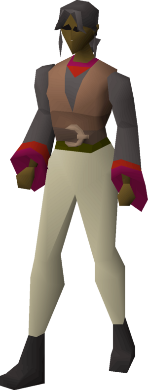 Robe top of the eye (red) equipped female.png
