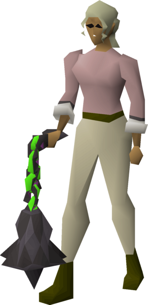Ursine chainmace (u) (beta) equipped female.png