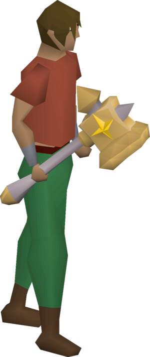 Dragon warhammer (or) equipped male.png