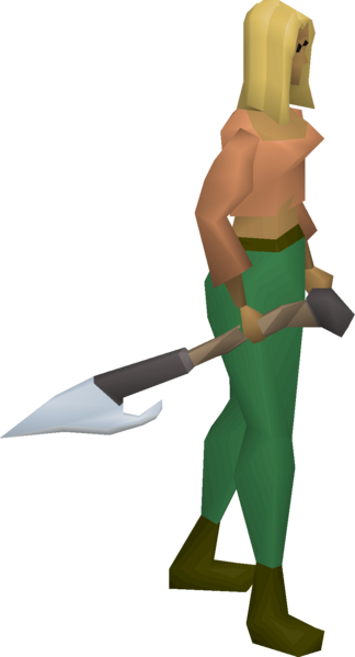 File:Crystal harpoon (The Gauntlet) equipped female.png