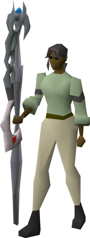 Blisterwood flail equipped female.png