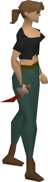 File:Dragon dagger equipped female.png