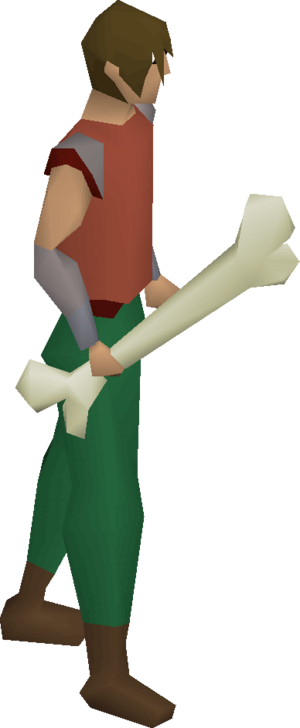 Bone club equipped.png