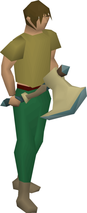 Dragon axe (or) (ashen) equipped male.png