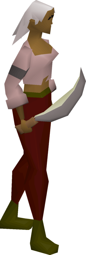 Opal machete equipped female.png