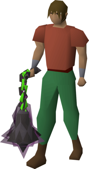 Ursine chainmace (beta) equipped male.png