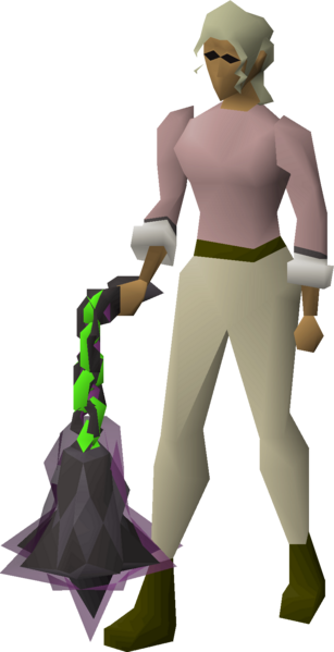 File:Ursine chainmace (beta) equipped female.png